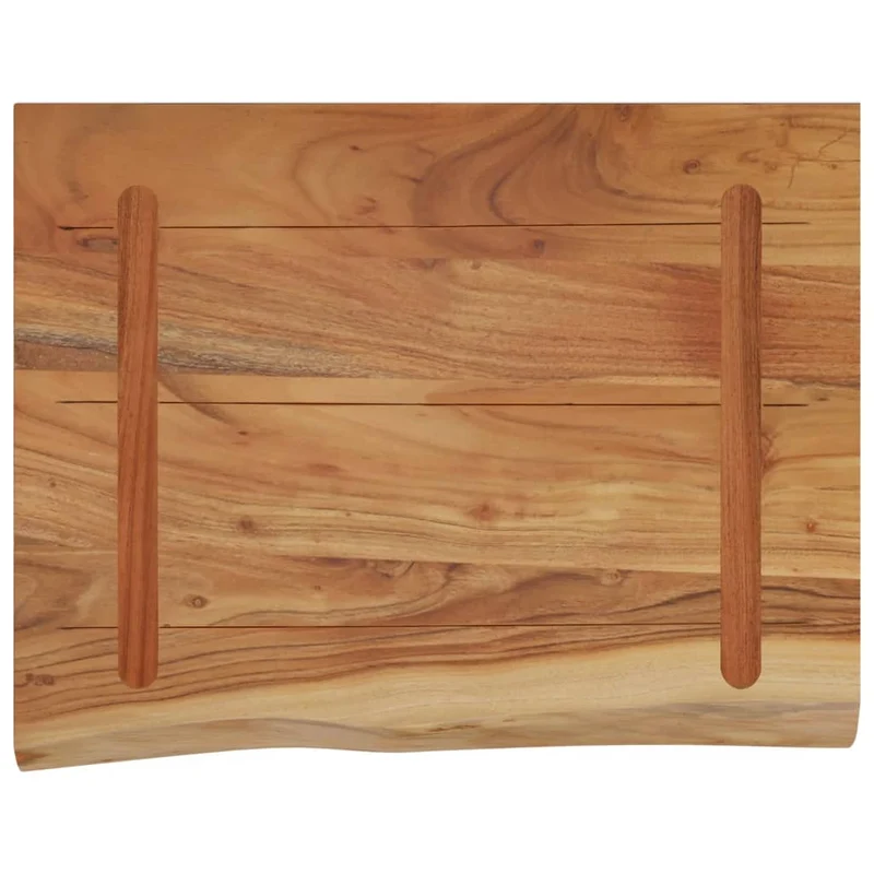 Wall Shelf 40x30x2,5 cm Rectangular Solid Wood Acacia Live Edge
