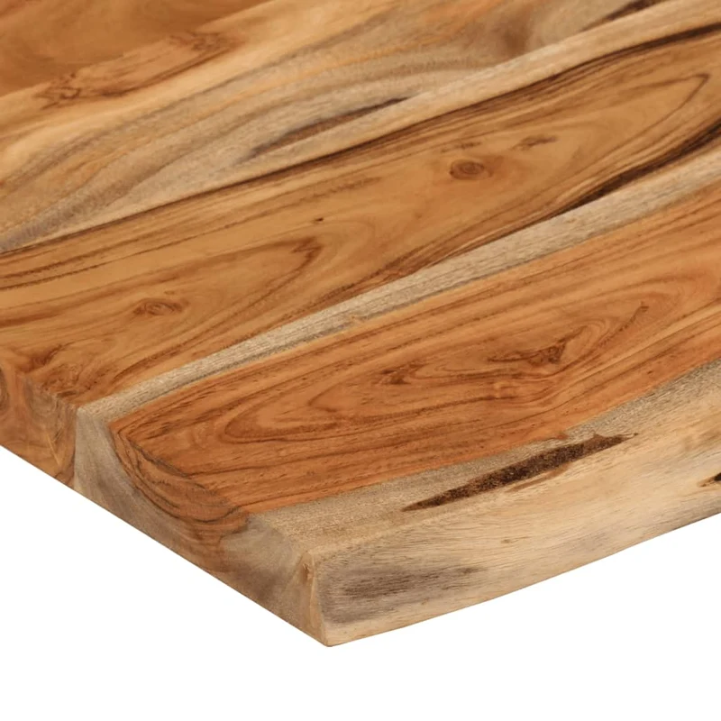 Wall Shelf 50x30x2,5 cm Rectangular Solid Wood Acacia Live Edge