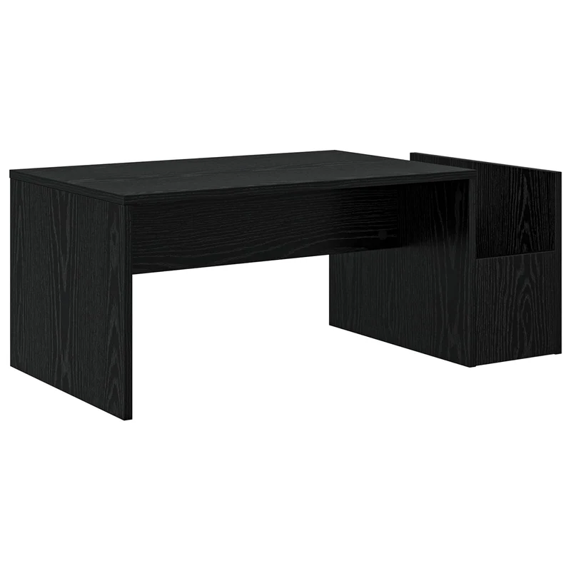 Coffee Table Black Oak 90 x 45 x 35 cm Engineered Wood