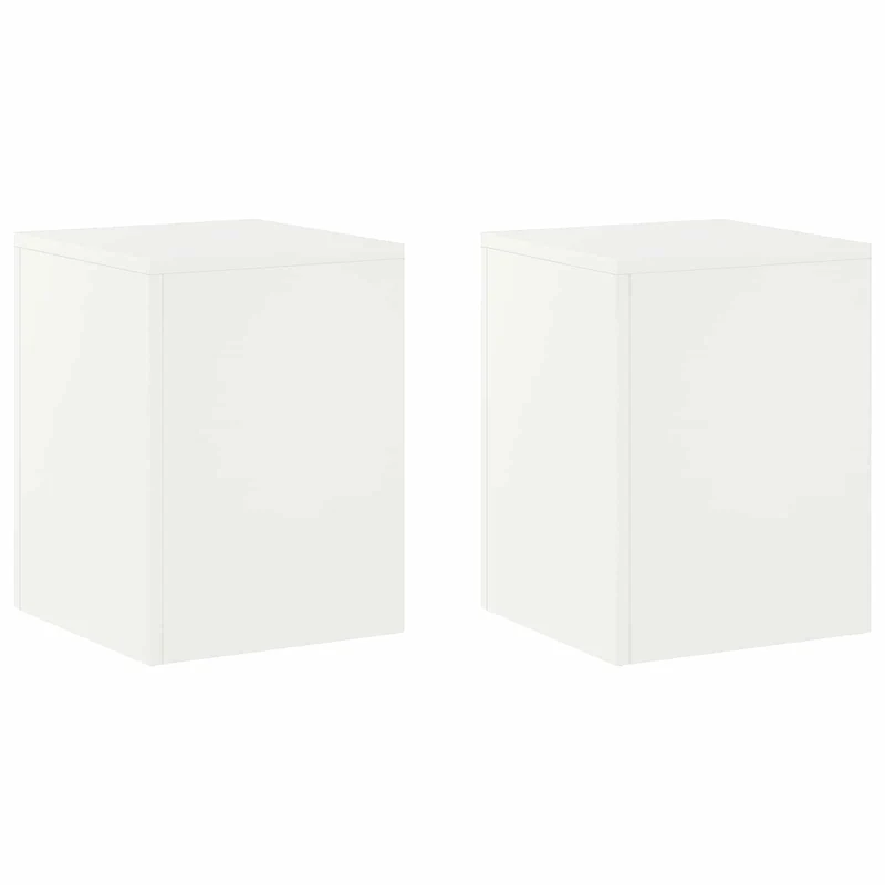 Plant Stand 2 pcs White 30 x 30 x 40 cm Steel