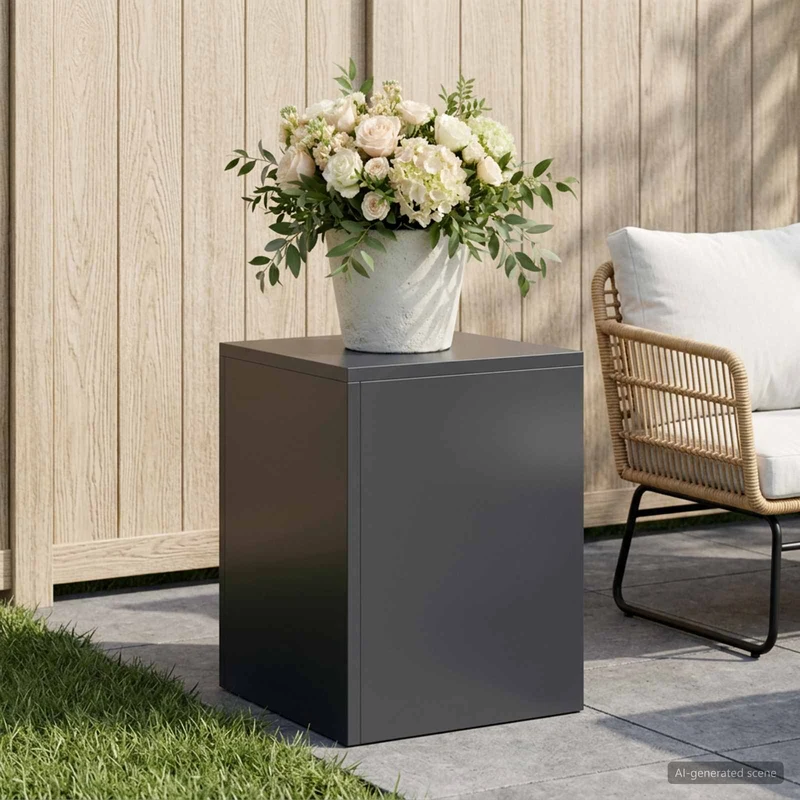 Plant Stand Anthracite 30 x 30 x 40 cm Stainless Steel