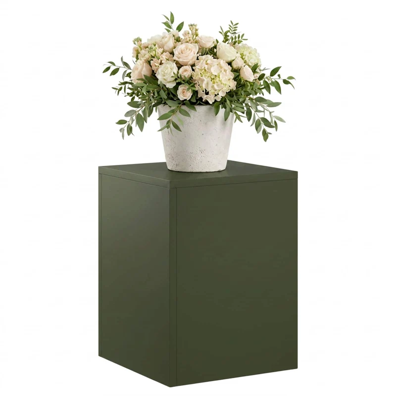 Plant Stand Olive Green 30 x 30 x 40 cm Weathering Steel