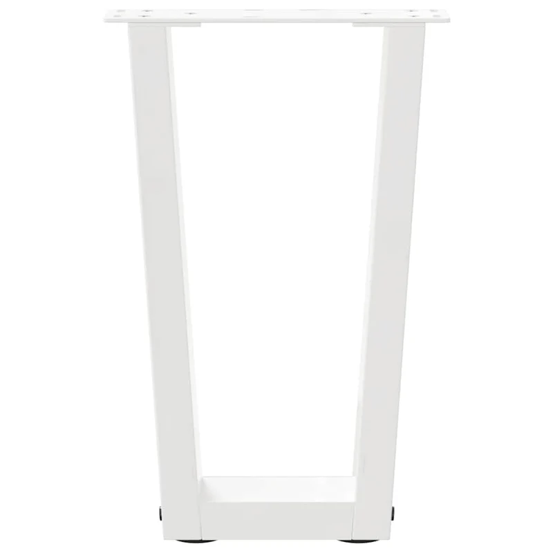 Coffee Table Legs V-Shape 2 pcs White 28x(42-43,3) cm Steel