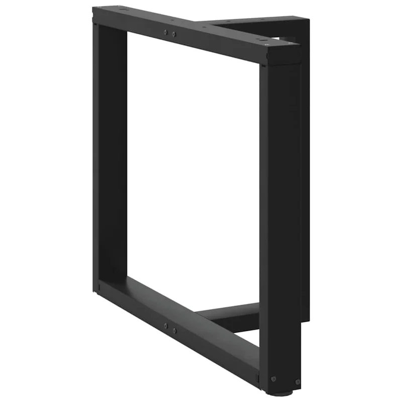 Dining Table Legs T-Shaped 2 pcs Black 100x35x(72-73) cm Steel