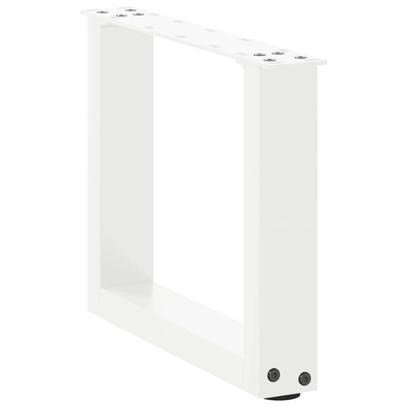 Coffee Table Legs U-Shaped 2 pcs White 30x(30-31) cm Steel