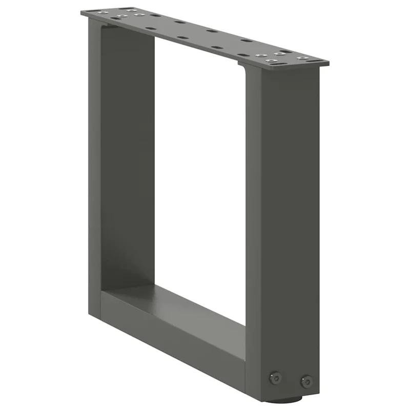 Coffee Table Legs U-Shaped 2 pcs Anthracite 30x(30-31) cm Steel