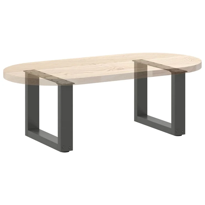 Coffee Table Legs U-Shaped 2 pcs Anthracite 30x(30-31) cm Steel