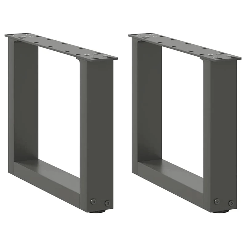 Coffee Table Legs U-Shaped 2 pcs Anthracite 40x(30-31) cm Steel