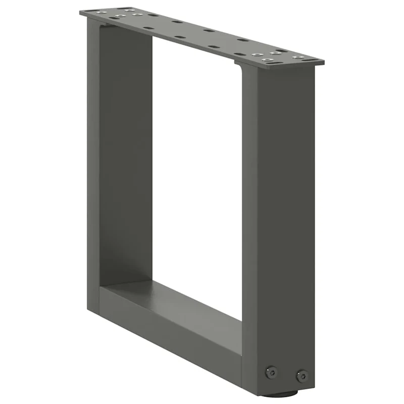 Coffee Table Legs U-Shaped 2 pcs Anthracite 40x(30-31) cm Steel