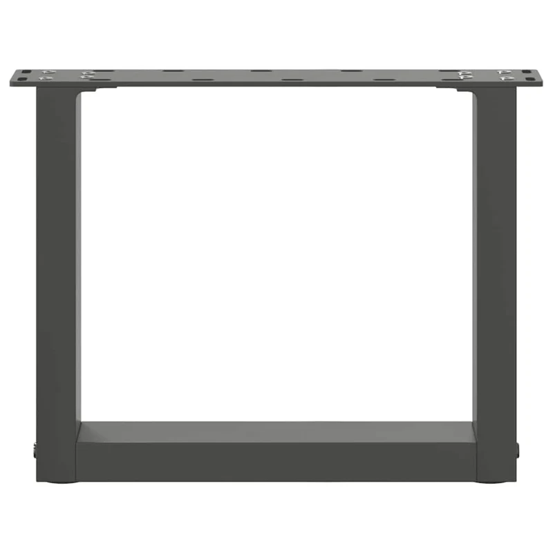Coffee Table Legs U-Shaped 2 pcs Anthracite 40x(30-31) cm Steel