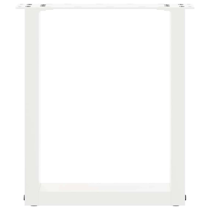 Coffee Table Legs U-Shaped 2 pcs White 28x(42-43) cm Steel