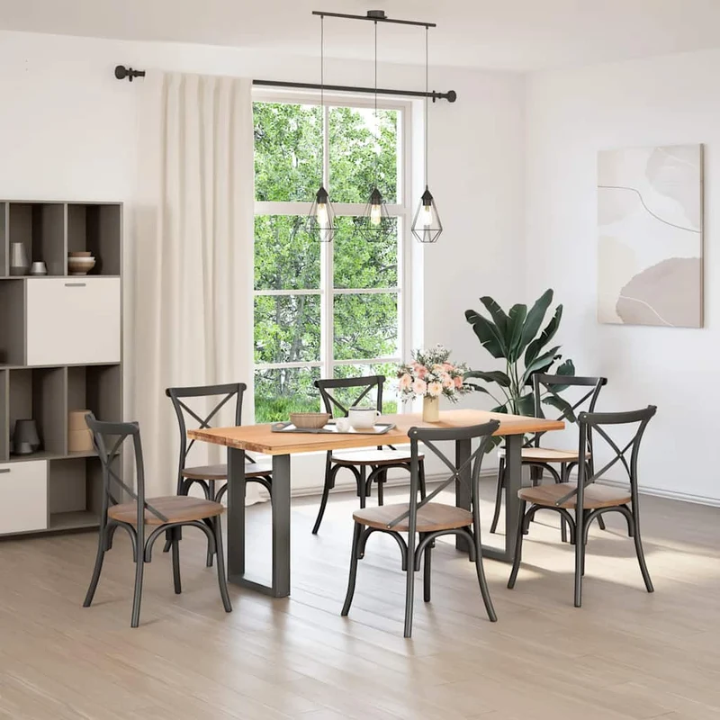 Dining Table Legs U-Shaped 2 pcs Anthracite 50x(72-73) cm Steel
