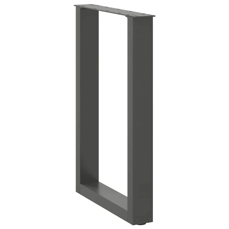 Dining Table Legs U-Shaped 2 pcs Anthracite 50x(72-73) cm Steel
