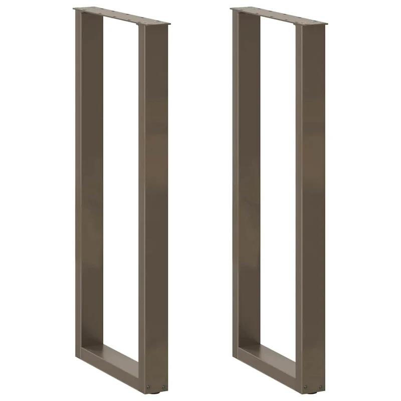 Bar Table Legs U-Shaped 2 pcs Natural Steel 50x(110-111) cm Steel