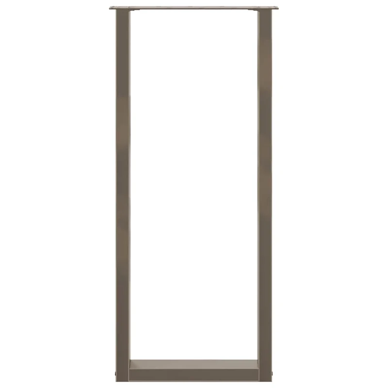 Bar Table Legs U-Shaped 2 pcs Natural Steel 50x(110-111) cm Steel