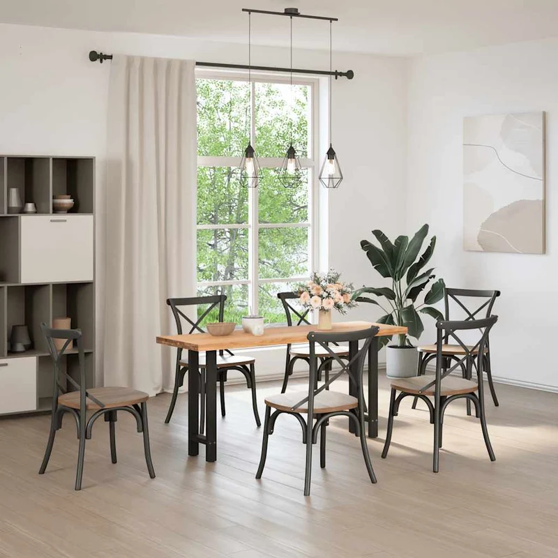 Console Table Legs Black 2 pcs 38x(72-73) cm Steel