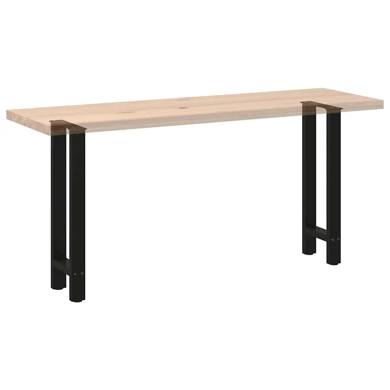 Console Table Legs Black 2 pcs 38x(72-73) cm Steel