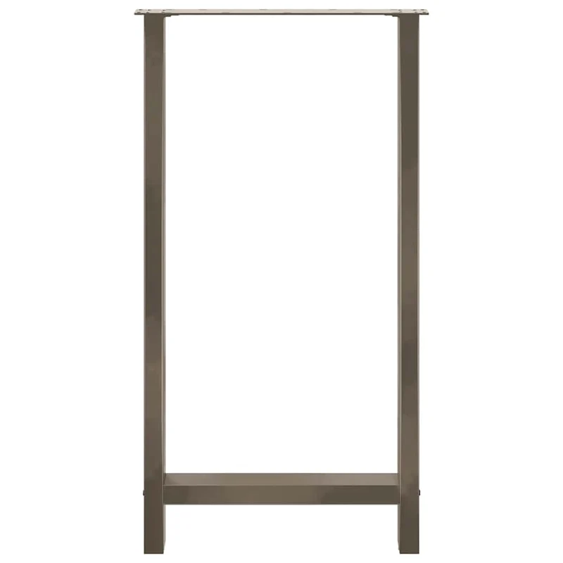 Bar Table Legs Natural Steel 2 pcs 60x(110-111) cm Steel