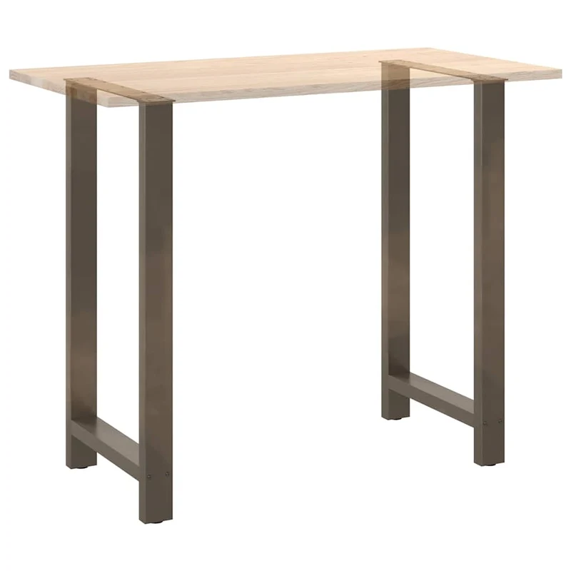 Bar Table Legs Natural Steel 2 pcs 60x(110-111) cm Steel