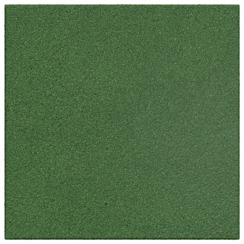Fall Protection Tiles 24 pcs Green 50 x 50 cm Rubber