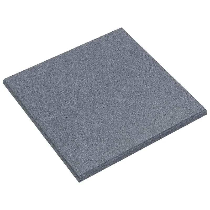 Fall Protection Tiles 24 pcs Grey 50 x 50 cm Rubber