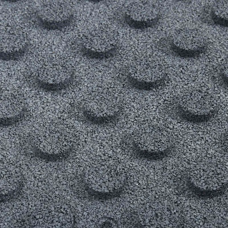Fall Protection Tiles 24 pcs Grey 50 x 50 cm Rubber