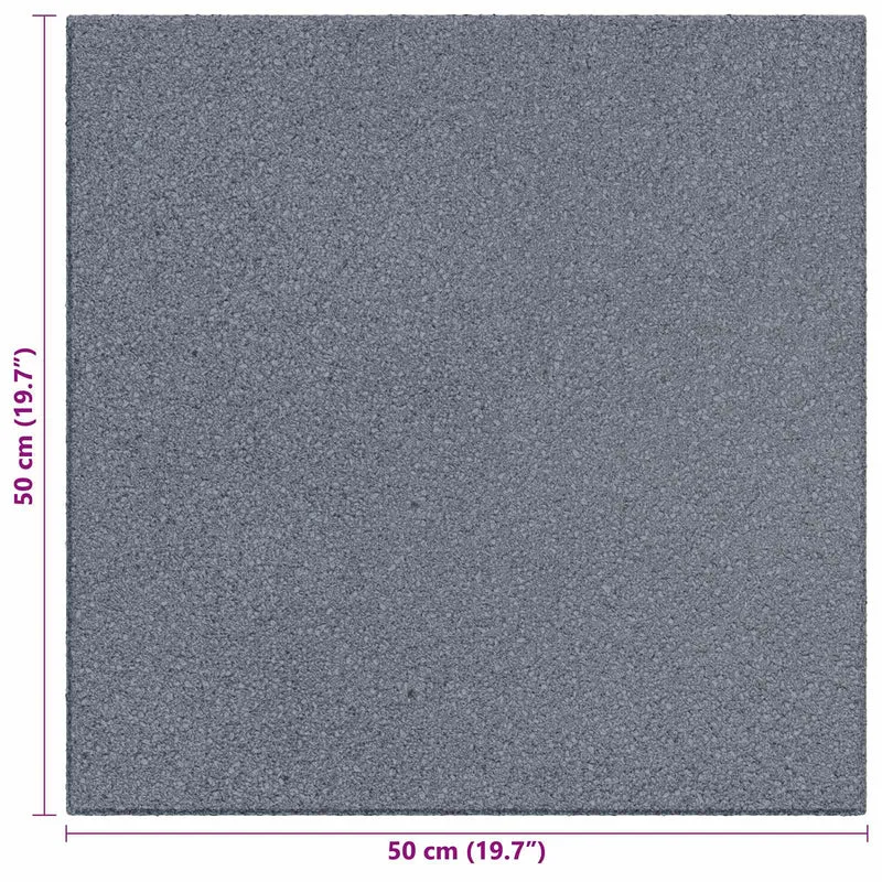 Fall Protection Tiles 24 pcs Grey 50 x 50 cm Rubber