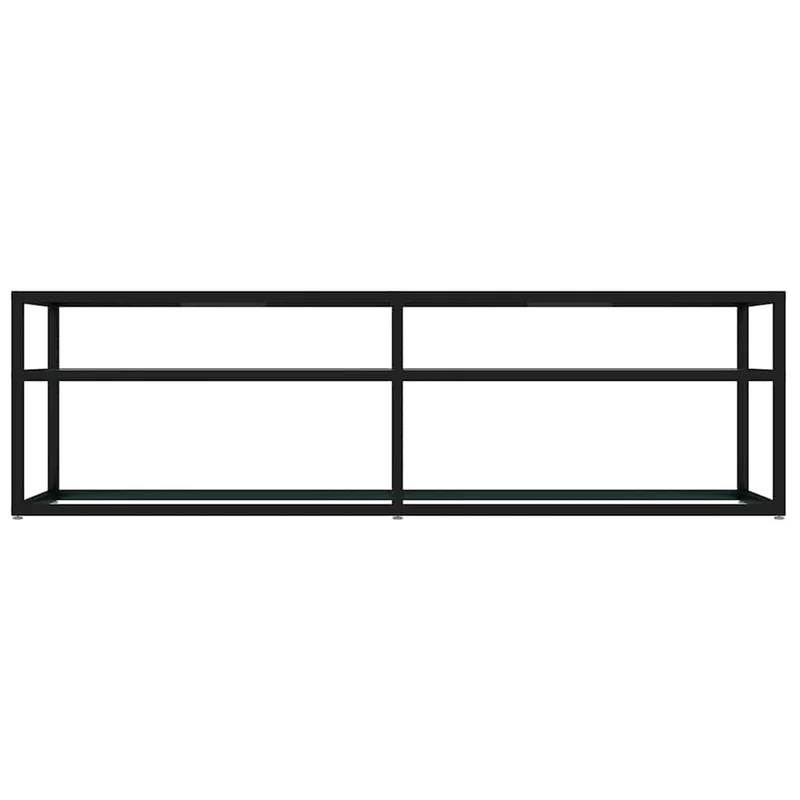 TV Cabinet White Marble 140x40x40,5 cm Tempered Glass