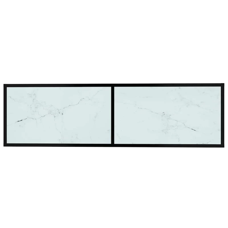 TV Cabinet White Marble 140x40x40,5 cm Tempered Glass