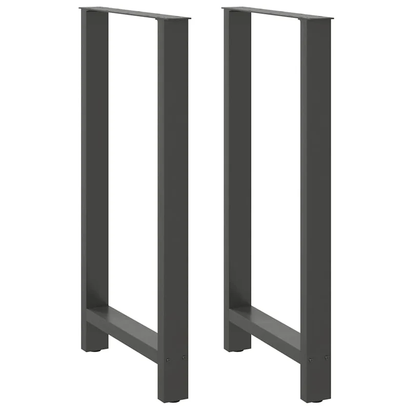 Bar Table Legs Anthracite 2 pcs 60x(110-111) cm Steel