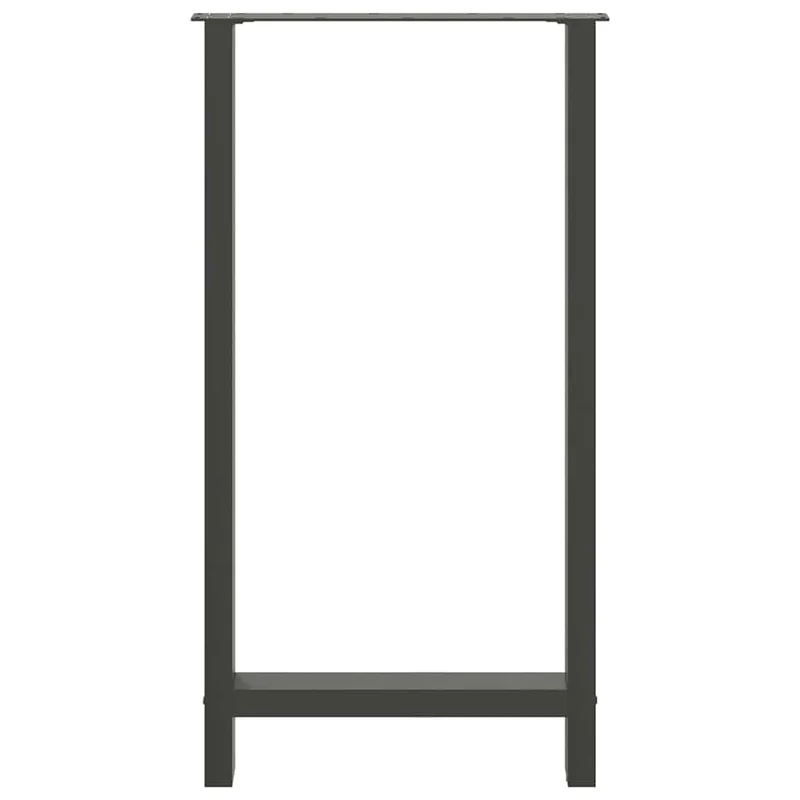 Bar Table Legs Anthracite 2 pcs 60x(110-111) cm Steel