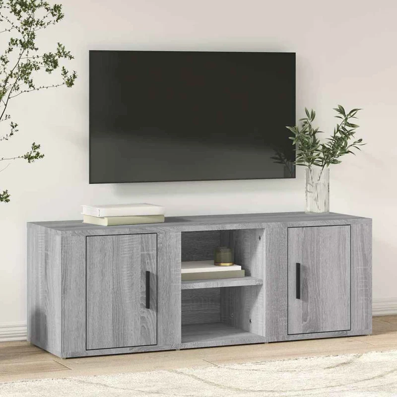 TV Cabinet Grey Sonoma 100x31,5x35 cm Engineered Wood