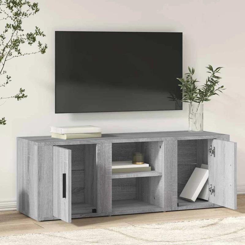 TV Cabinet Grey Sonoma 100x31,5x35 cm Engineered Wood