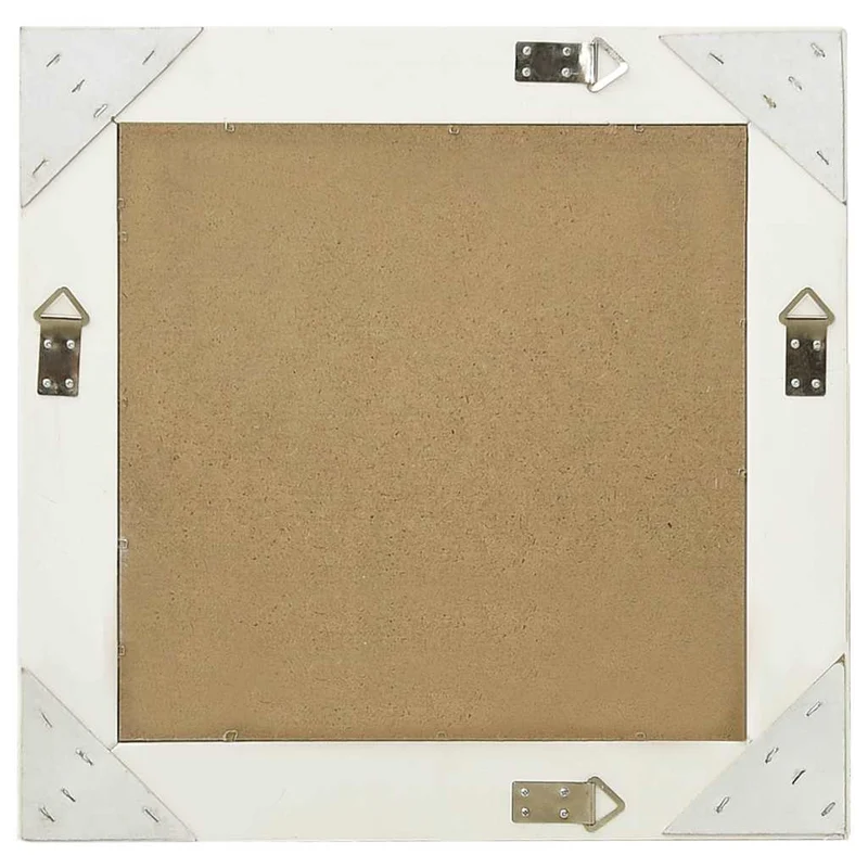 320312 vidaXL Wall Mirror Baroque Style 50x50 cm White