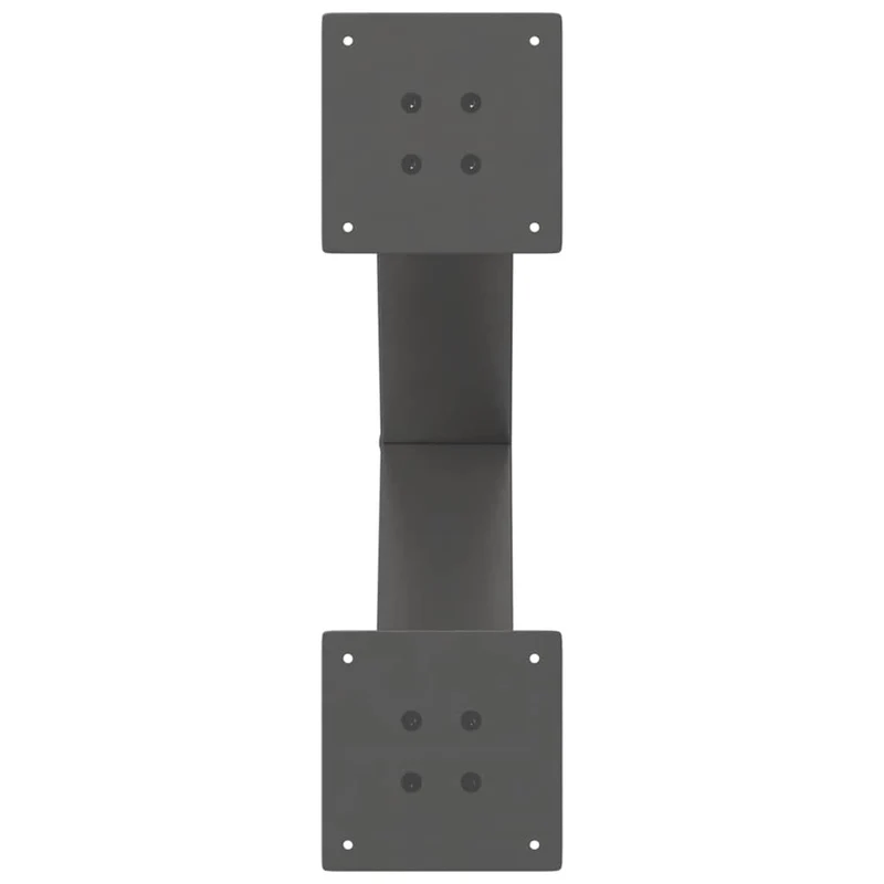 Coffee Table Legs X-Shaped 2 pcs Anthracite 50x(42-43) cm Steel