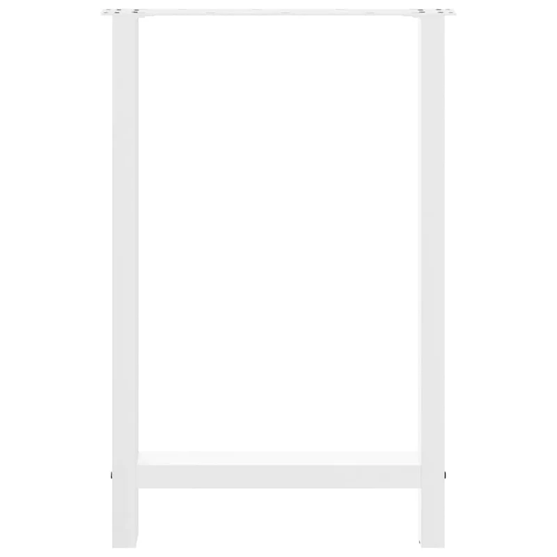 Bar Table Legs White 2 pcs 60x(90-91) cm Steel