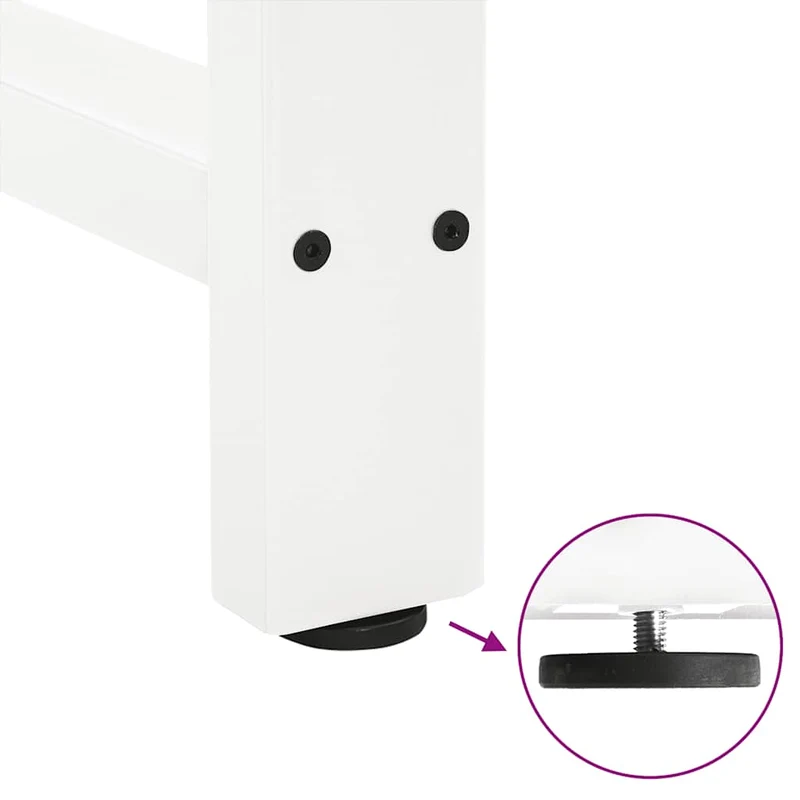 Bar Table Legs White 2 pcs 60x(90-91) cm Steel