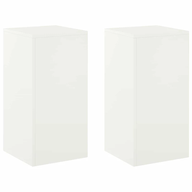 Plant Stand 2 pcs White 30 x 30 x 60 cm Steel