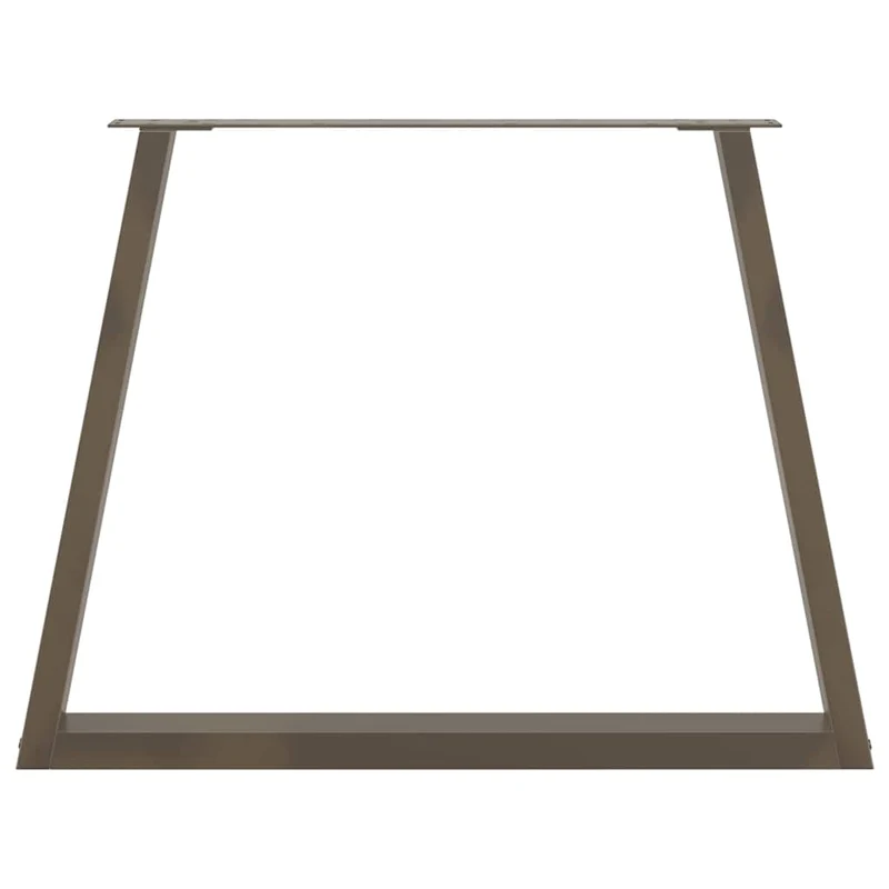 Dining Table Legs V-Shape 3 pcs Natural Steel 100x(72-73,3) cm Steel