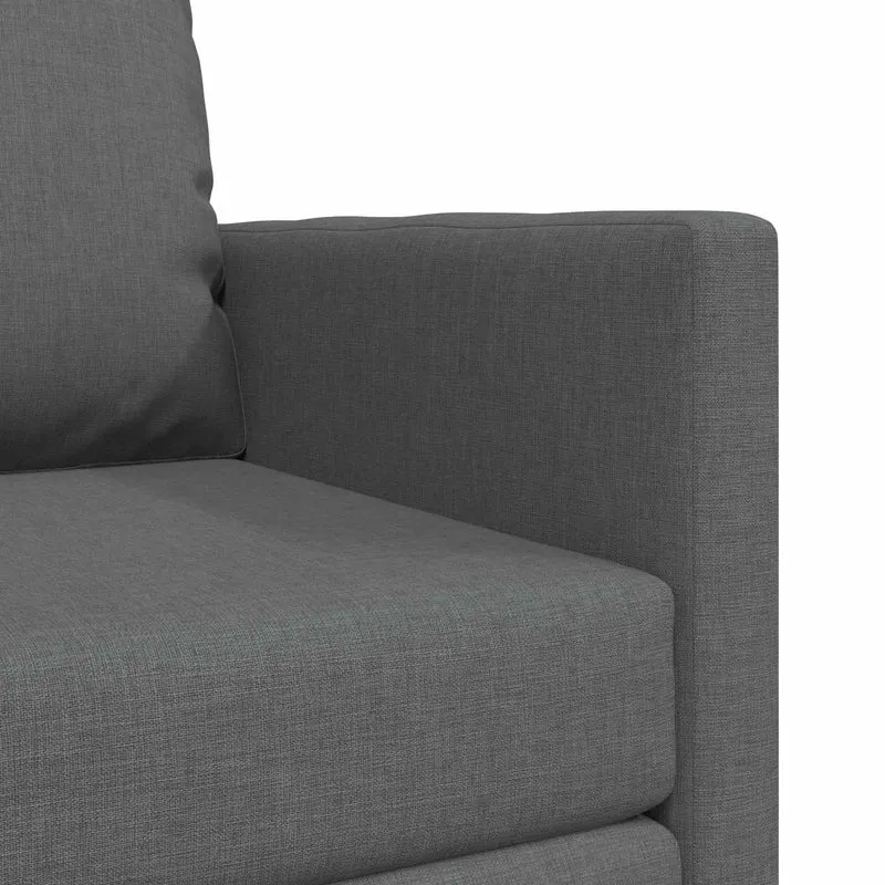 Folding Sofa Bed Dark Grey 74 x 77 x 81 cm Fabric