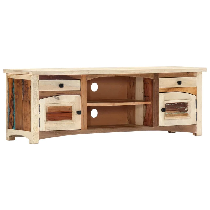 282729 vidaXL TV Cabinet 120x30x40 cm Solid Reclaimed Wood