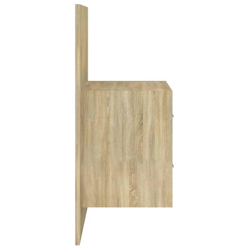 810996 vidaXL Wall-mounted Bedside Cabinets 2 pcs Sonoma Oak