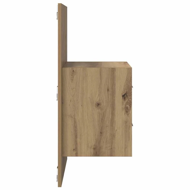 Wall-mounted Bedside Cabinet 2 pcs Artisan Oak
