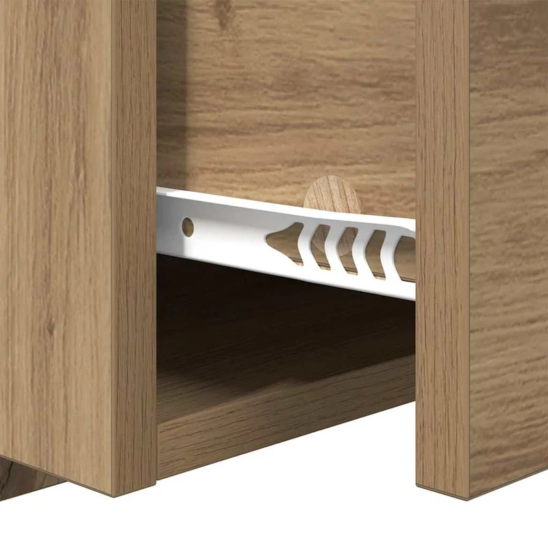 Wall-mounted Bedside Cabinet 2 pcs Artisan Oak