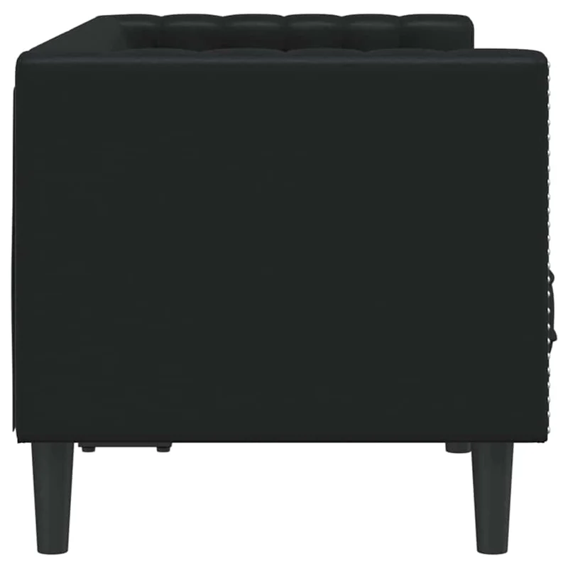 Sofa Black 174 x 74.5 x 70.5 cm PVC