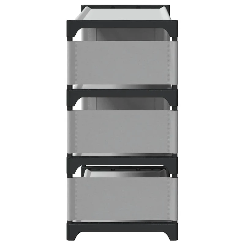 Shoe Rack 4-Tier Grey 54x28x55 cm Non-woven Fabric