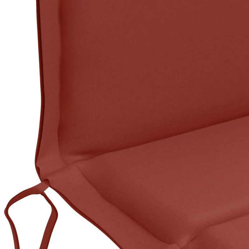 Low Back Chair Cushion GEMERT 6 pcs 100% Polyester Red