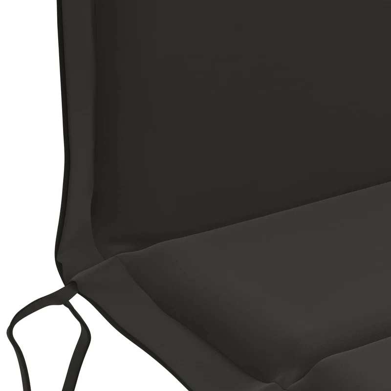 Low Back Chair Cushion GEMERT 6 pcs 100% Polyester Black