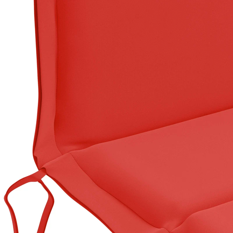 Low Back Chair Cushion GEMERT 6 pcs 100% Polyester Red