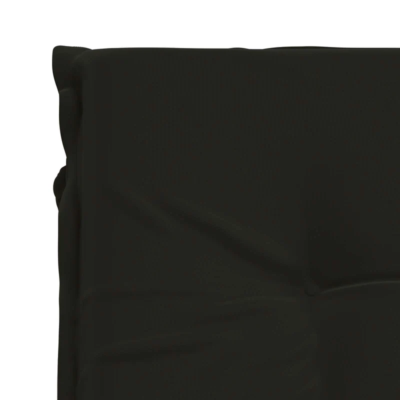 Sunlounger Cushion GEMERT 100% Polyester Black 190 x 80 x 9 cm